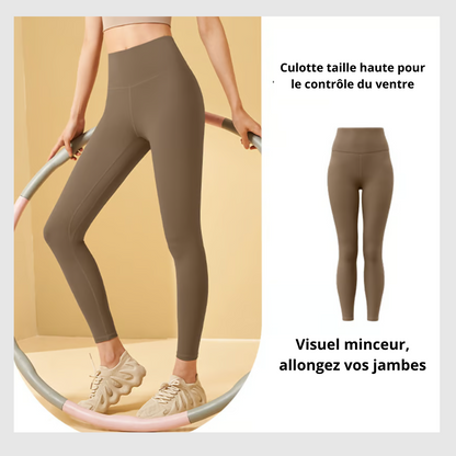 Legging d'entraînement gainant taille haute pour le contrôle du ventre