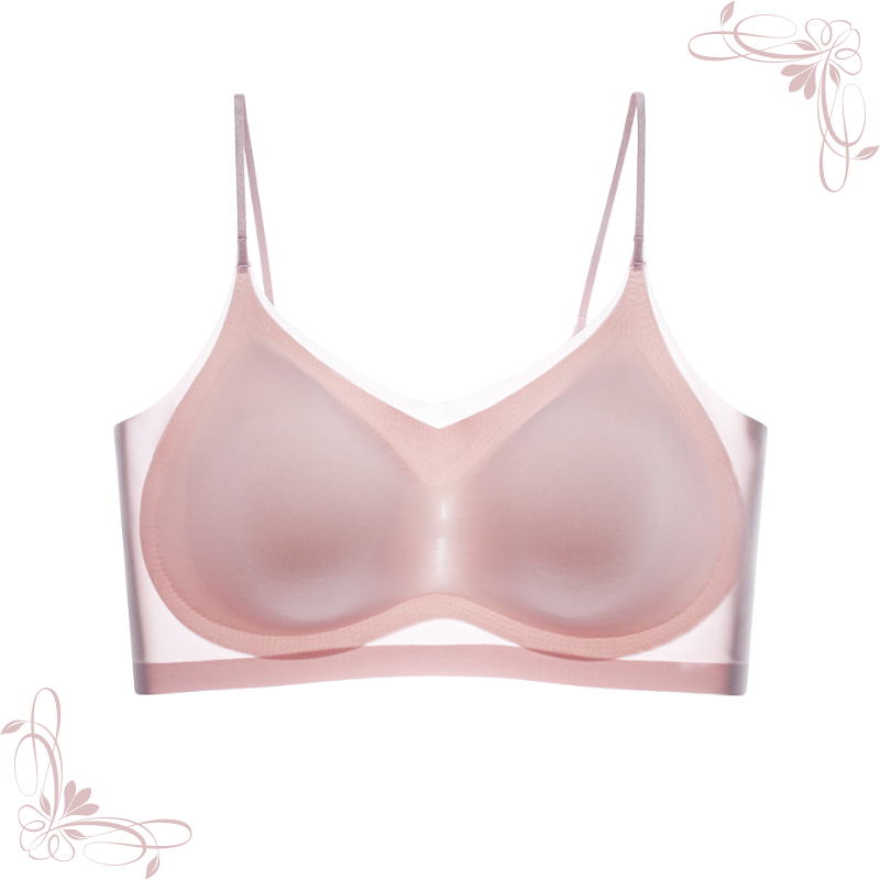 Soutien-gorge confortable en fibre glacée ultra-mince sans couture