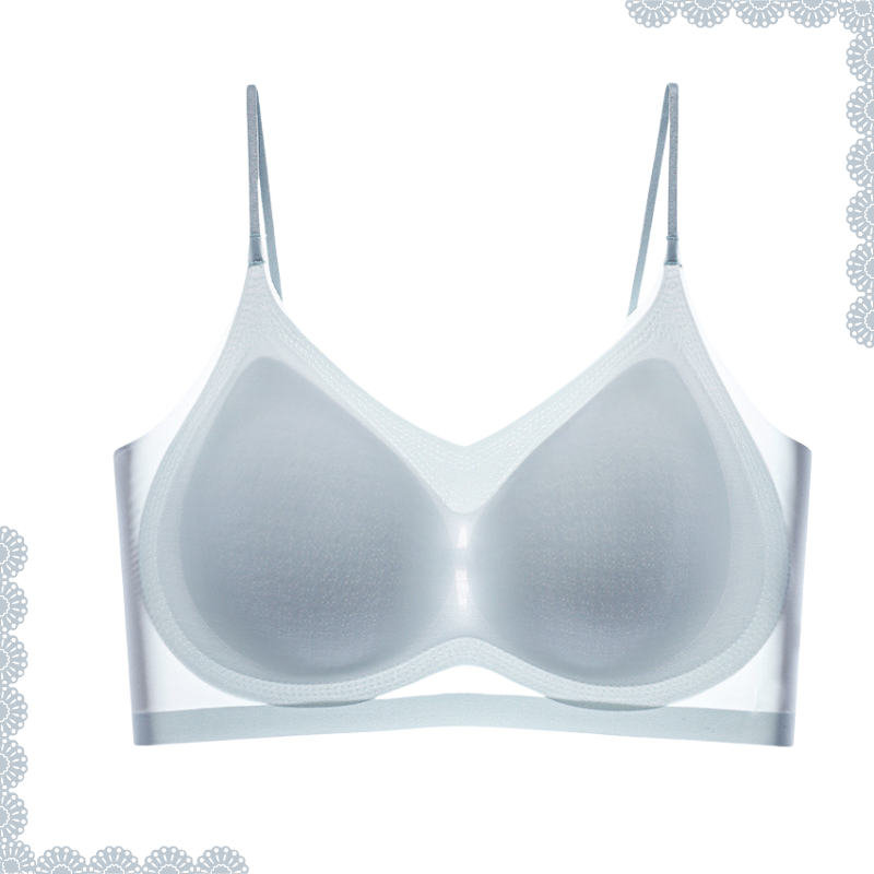 Soutien-gorge confortable en fibre glacée ultra-mince sans couture