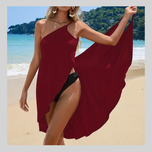 Robe de Plage à Épaule Dénudée