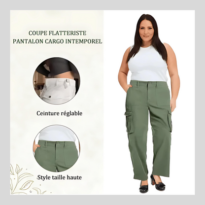 Pantalon cargo coupe droite ajustable Quebecelle™