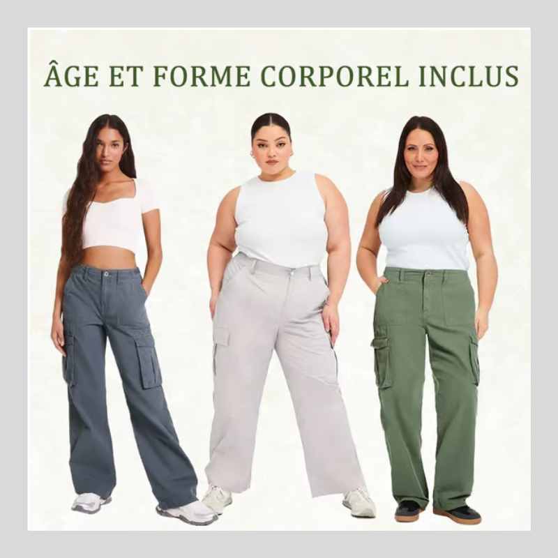 Pantalon cargo coupe droite ajustable Quebecelle™