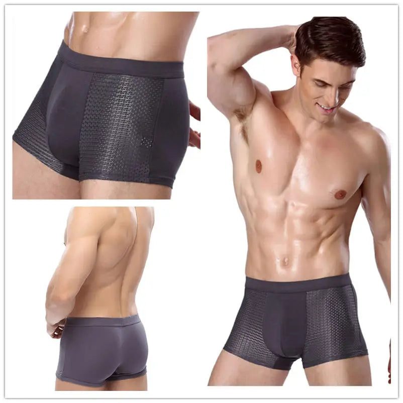 Boxers en fibre de bambou pour hommes