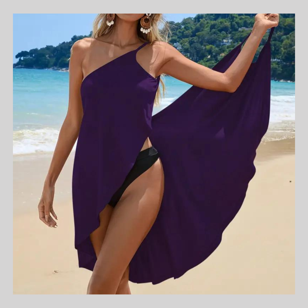 Robe de Plage à Épaule Dénudée